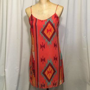 ING, Tribal Print, Sheer, Strappy Sundress, NWOT